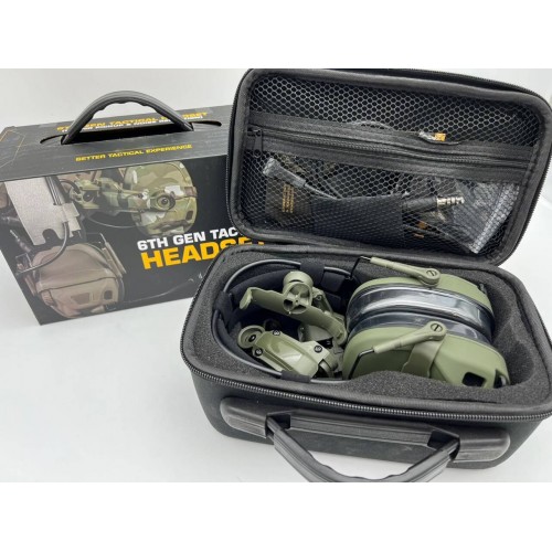 6TH GEN TACTICAL HEADSET тактическая гарнитура, звукосниматель и шумоподавление, активные в Набережных Челнах