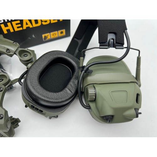 6TH GEN TACTICAL HEADSET тактическая гарнитура, звукосниматель и шумоподавление, активные в Набережных Челнах