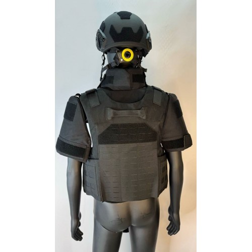 Бронежилет разгрузочный UNIVERSAL ARMOR в Набережных Челнах (СВМПЭ + бронеплиты Бр5 класса) черный